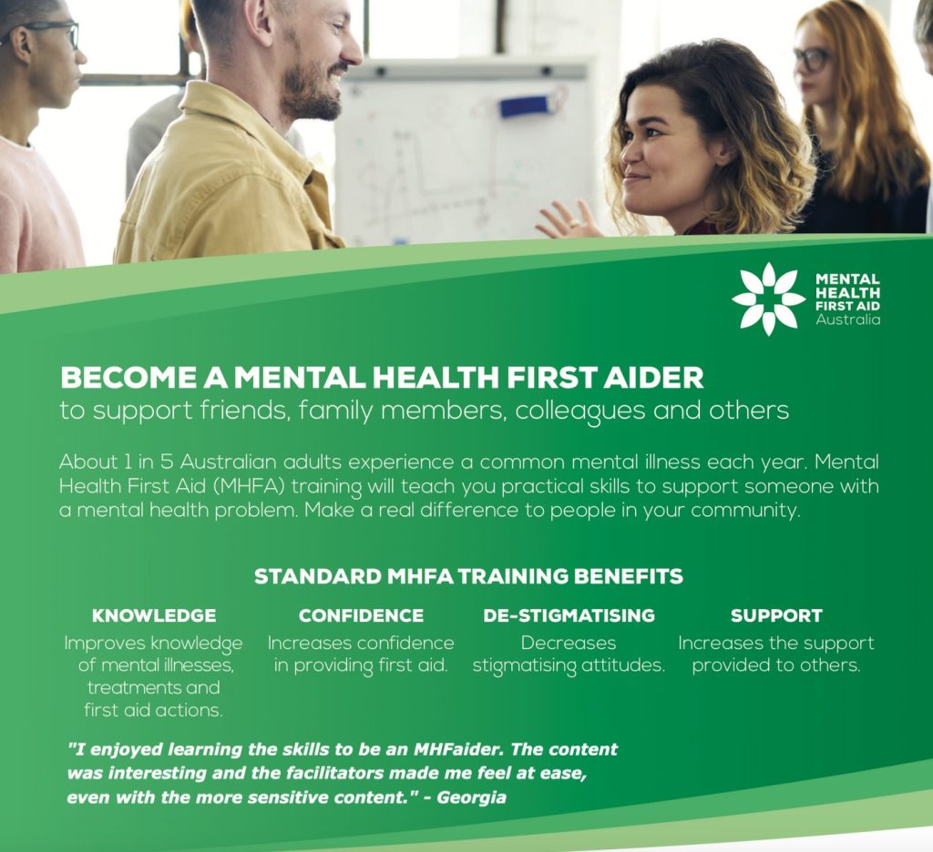 Standard Mental Health First Aid Course Transpiral Wellbeing 3591