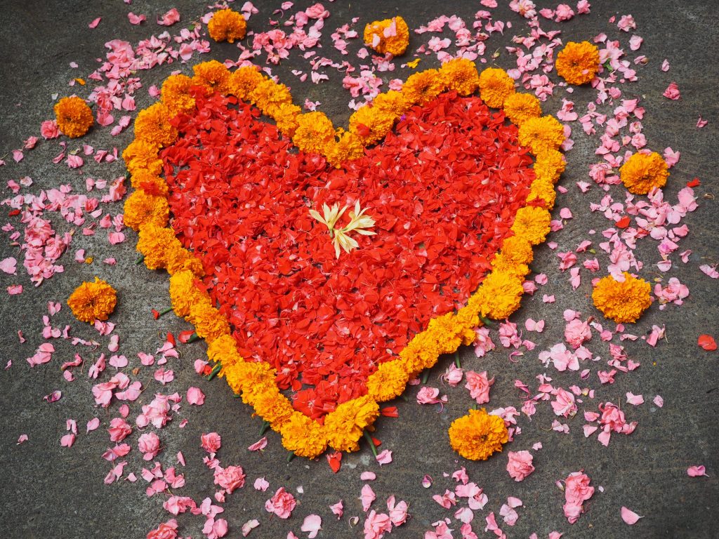heart flower mandala